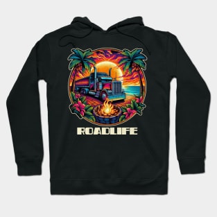 Tropical trucker roadlife Hoodie